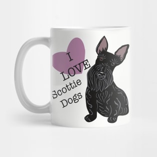 I love Scottie Dogs Valentine Mug